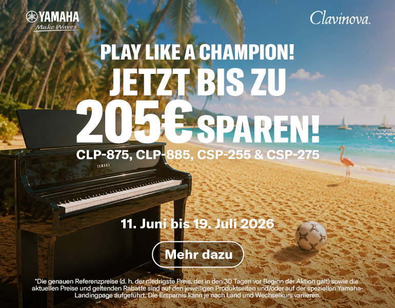Yamaha Sommeraktion: Jetzt bist zu 205€ sparen